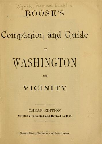Roose's companion and guide to Washington and vicinity