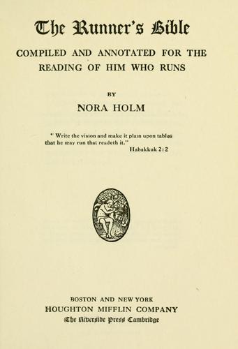 The runner's Bible