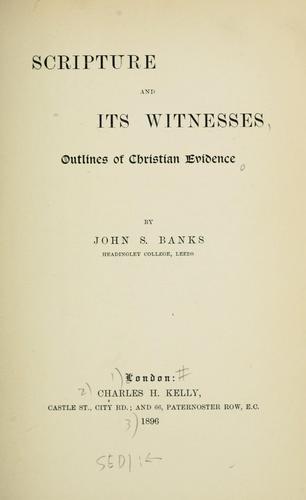 Scripture and its witnesses