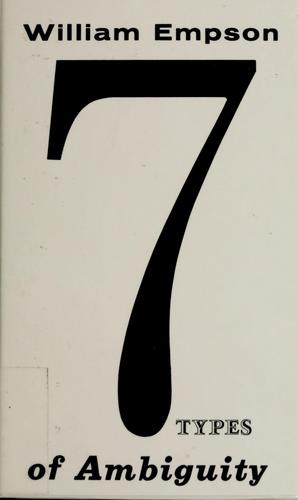Seven types of ambiguity