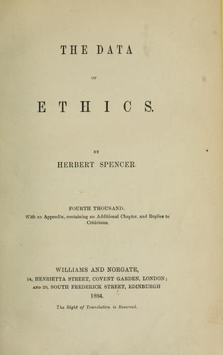 The data of ethics