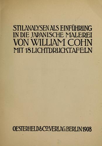 Stilanalysen als Einführung in die japanische Malerei