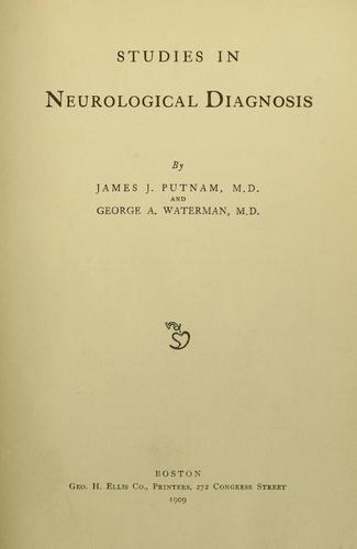 Studies in neurological diagnosis