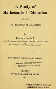A study of mathematical education including the teaching of arithmetic