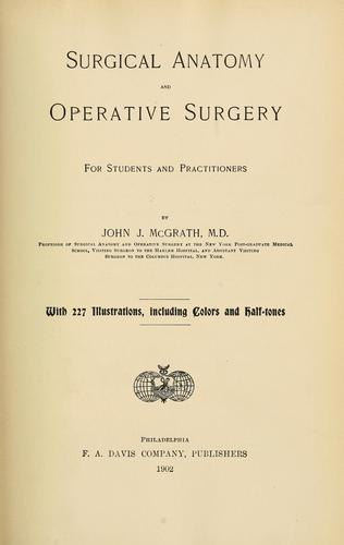 Surgical anatomy and operative surgery
