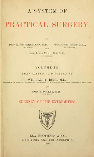 A system of practical surgery