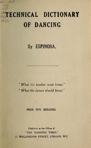 Technical dictionary of dancing
