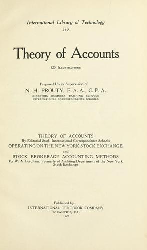 Theory of accounts ...