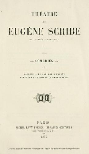 Théâtre de Eugene Scribe