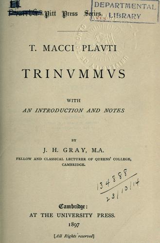 T. Macci Plavti Trinvmmvs