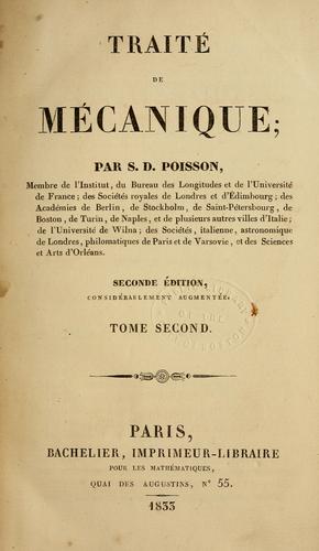 Traité de mécanique