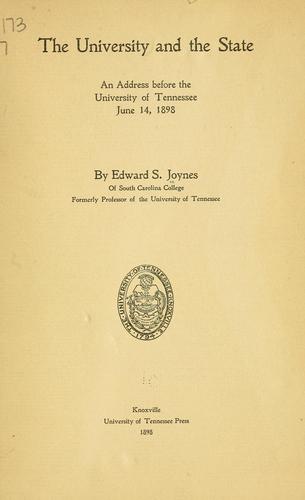 The university and the state