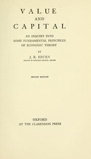Value and capital