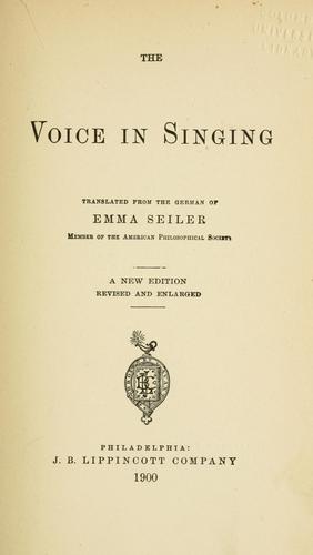 The voice in singing