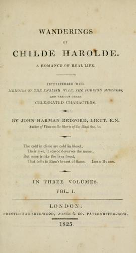 Wanderings of Childe Harolde