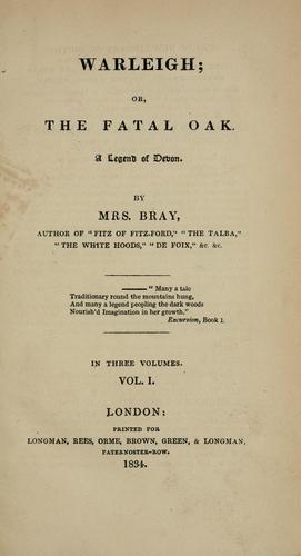 Warleigh; or, The fatal oak