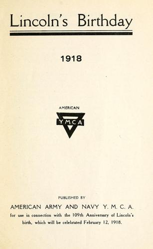 Lincoln's birthday, 1918