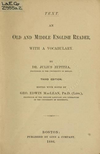 An Old and Middle English reader