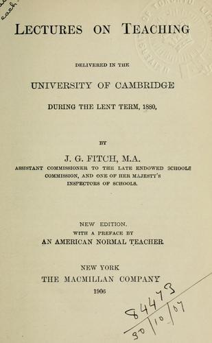 Lectures on teaching
