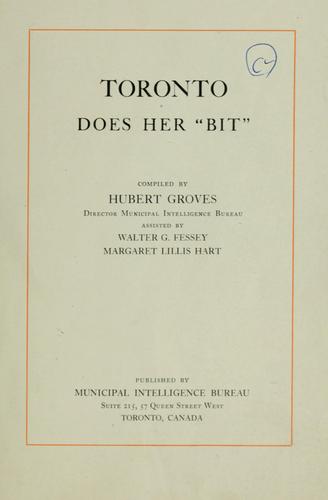 Toronto does her "Bit"