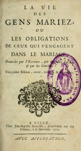 La vie des gens mariez