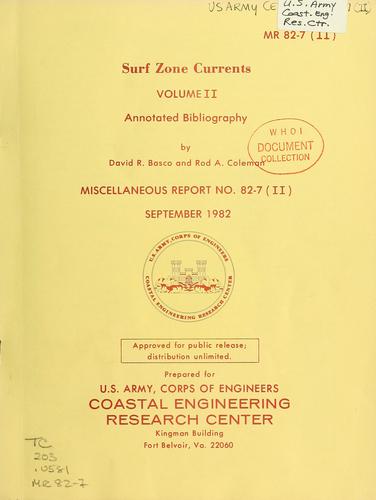 Surf zone currents