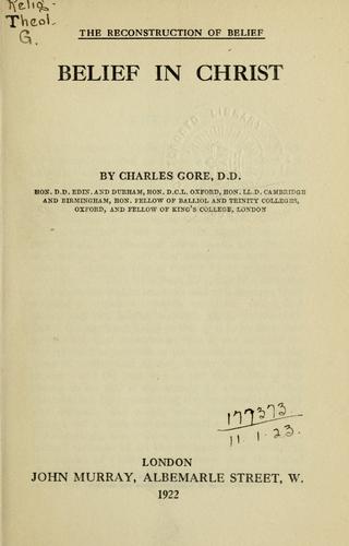 Reconstruction of belief