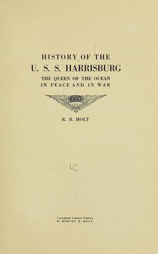 History of the U. S. S. Harrisburg