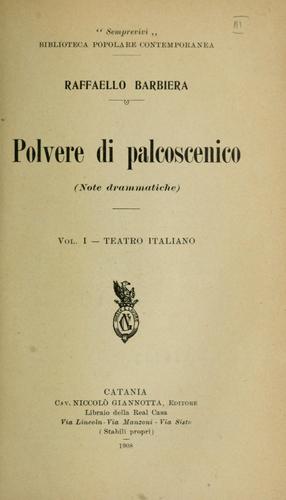Polvere di palcoscenico