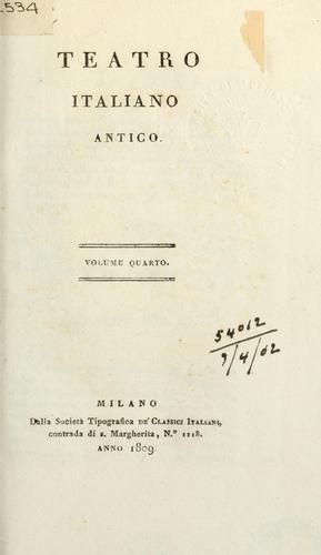 Teatro italiano antico