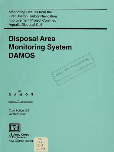 Monitoring results from the first Boston Harbor Navigation Improvement Project confined aquatic disposal cell