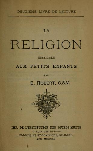 La religion enseignée aux petits enfants