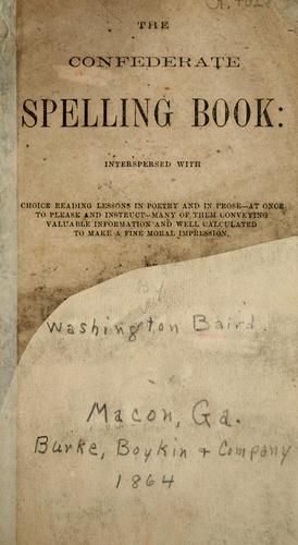 The Confederate spelling book