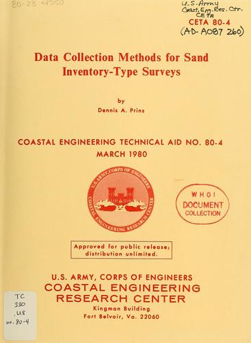 Data collection methods for sand inventory-type surveys