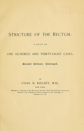 Stricture of the rectum