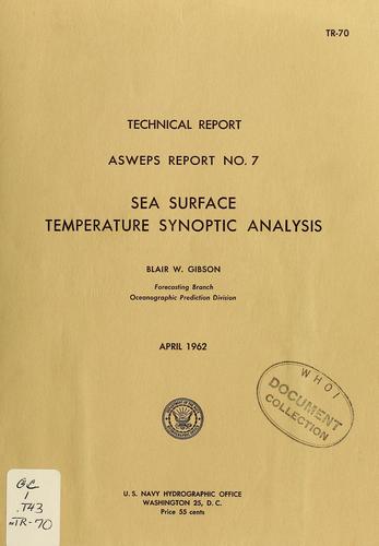 Sea surface temperature synoptic analysis