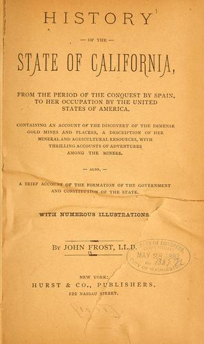 History of the state of California