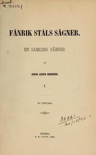 Fänrik Ståls Sägner