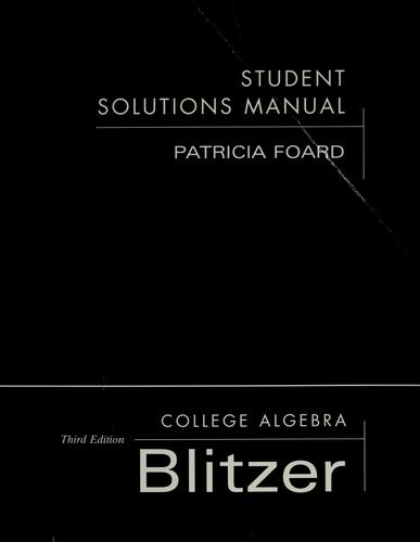 Student solutions manual \