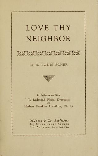 Love thy neighbor