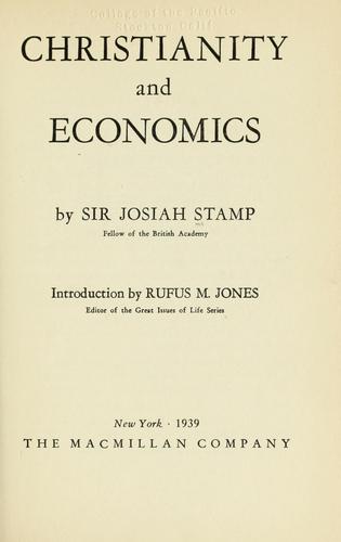 Christianity and economics
