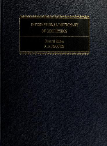 International dictionary of geophysics