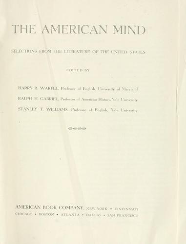 The American mind