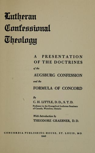 Lutheran confessional theology