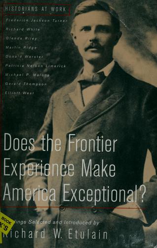 Does the frontier experience make America exceptional?