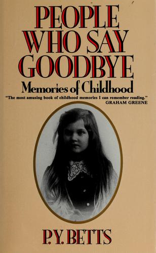 PEOPLE WHO SAY GOODBYE