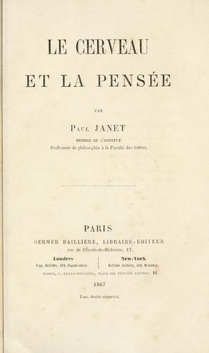 Le cerveau et la pensée