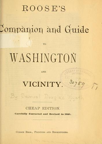 Roose's companion and guide to Washington and vicinity