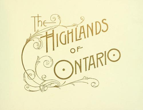The highlands of Ontario