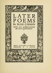 Later poems